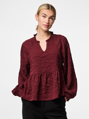 PIECES Blouse 'NALANI' in Red: front
