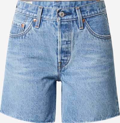 Jeans '501® ROLLED SHORT MED INDIGO - WORN IN' LEVI'S pe albastru denim, Vizualizare produs