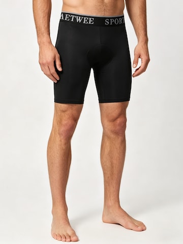 MEETWEE Slimfit Sportbroek in Zwart