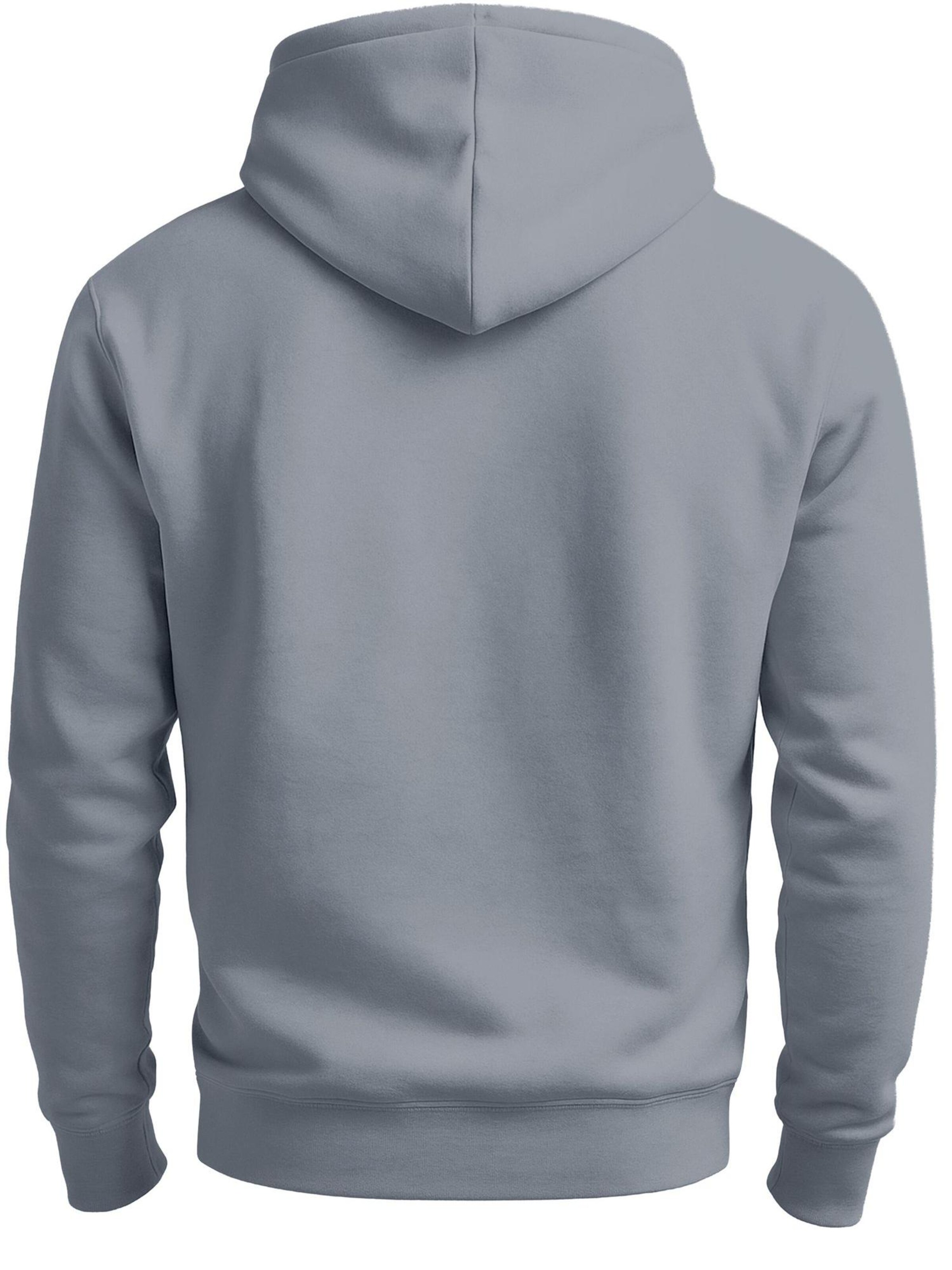 Neverless Sweatshirt 'Bär Lineart Polygon' in Grey