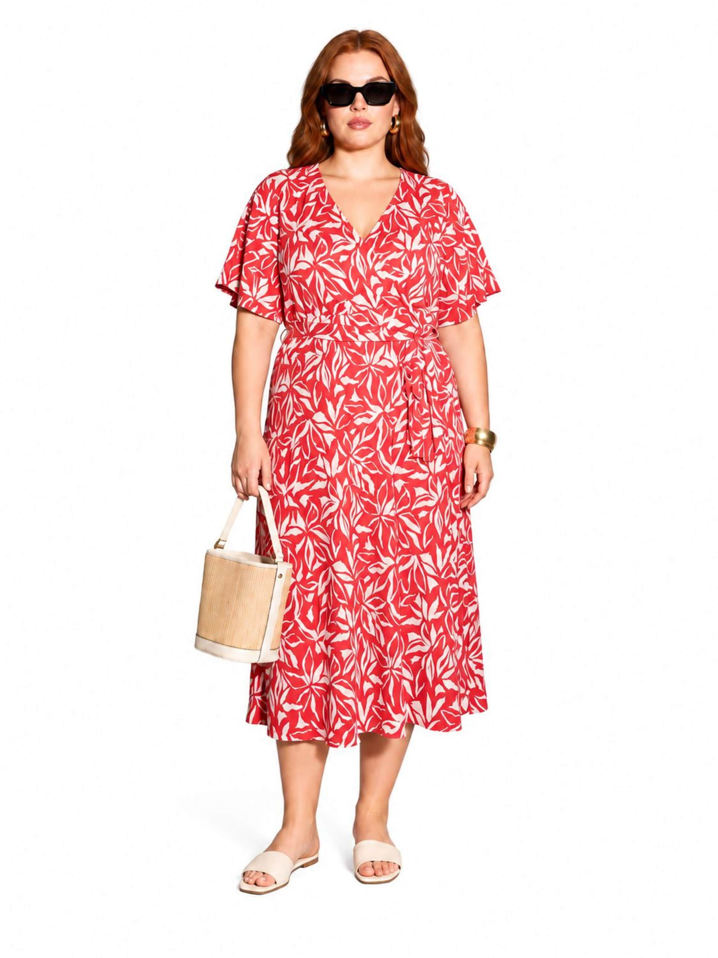 Shape Of You Kleid‌‌‌‌‌‌ in Rot: Vorderseite