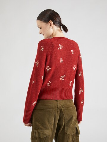 Abercrombie & Fitch Knit Cardigan in Red