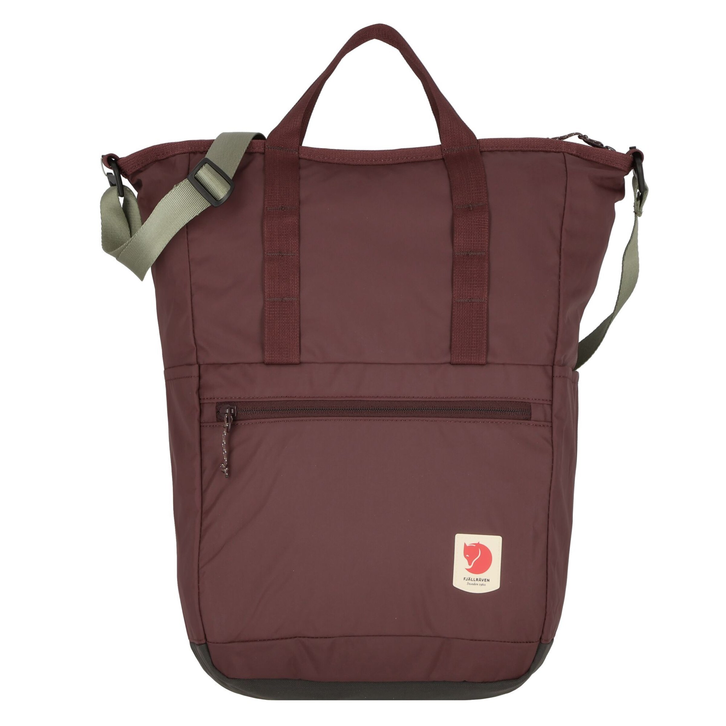 Zaino 'High Coast' di Fjällräven in rosso: frontale