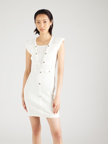 Liu Jo - Vestido de malha em branco: frente