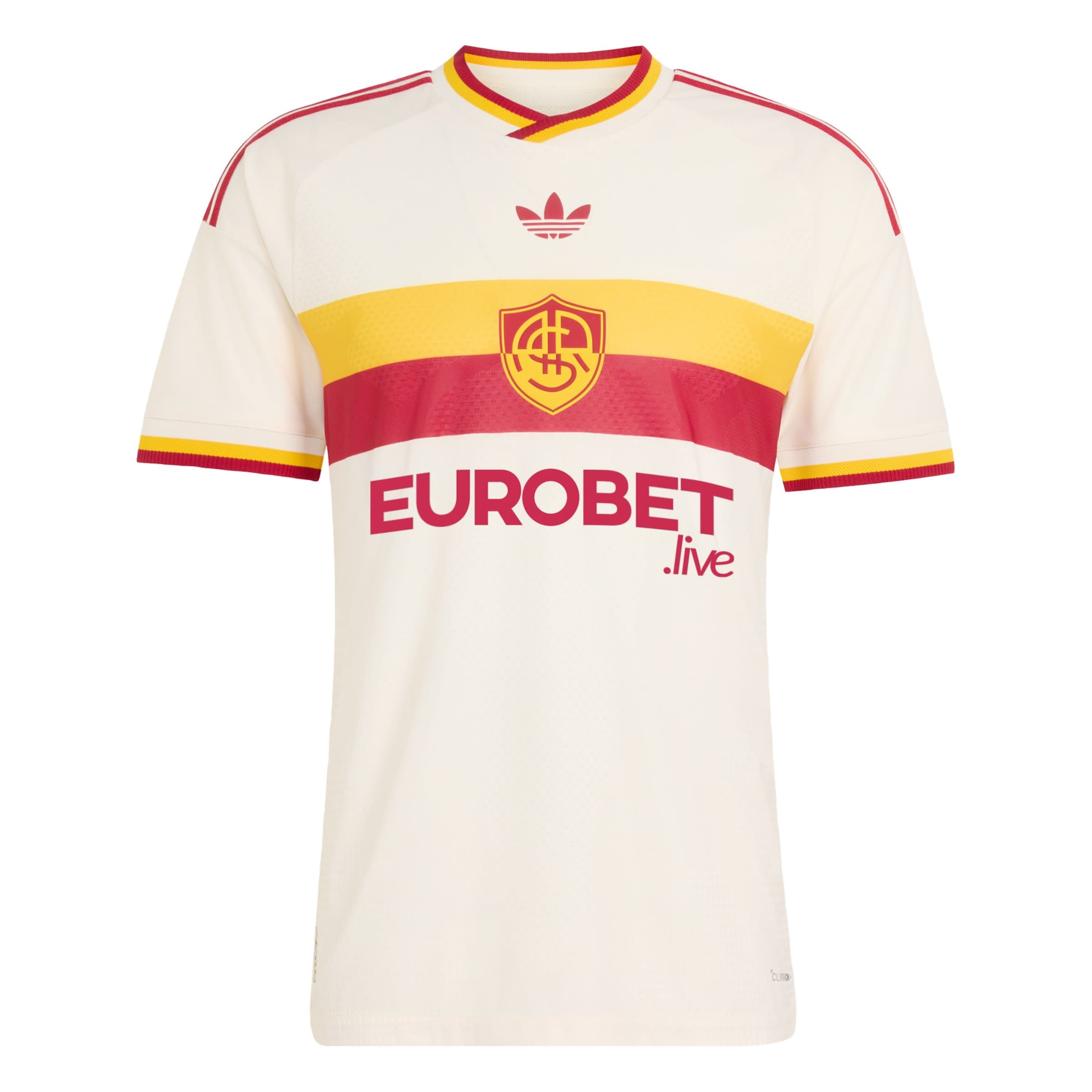 Maillot 'AS Rom 26/27 Authentic' ADIDAS PERFORMANCE en blanc : devant