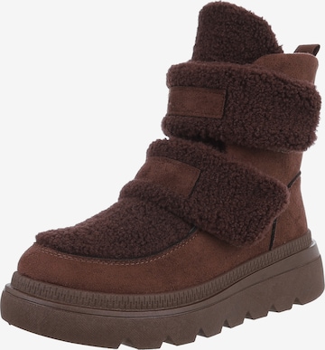Ital-Design Ankle Boots in Brown: front