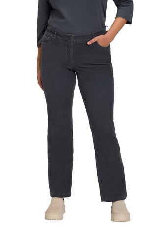 Ulla Popken Flared Jeans 'Marie' in Grey: front