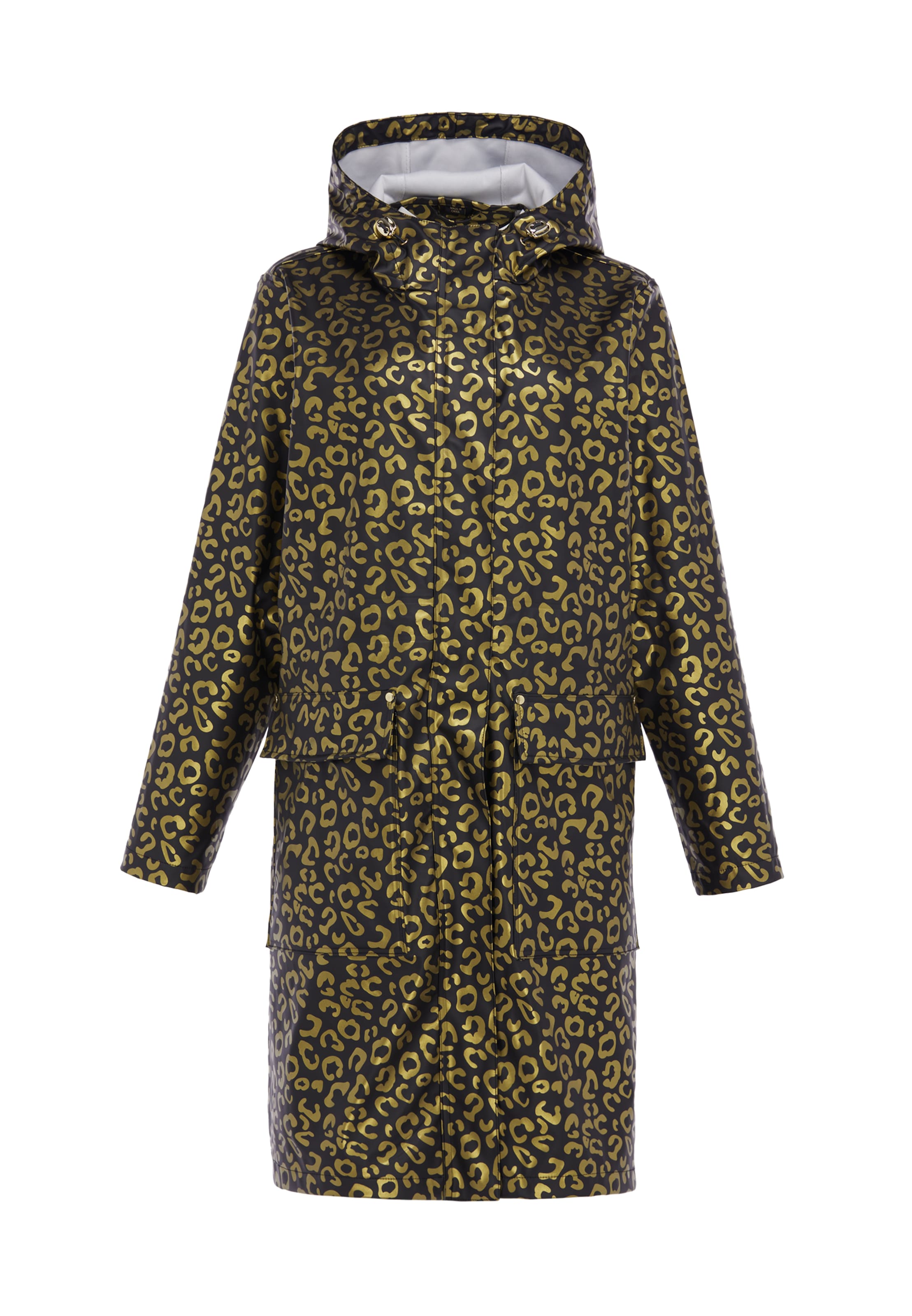Manteau fonctionnel faina en noir : devant