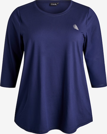 Active by Zizzi Функциональная футболка 'Abasic One' в Синий: спереди