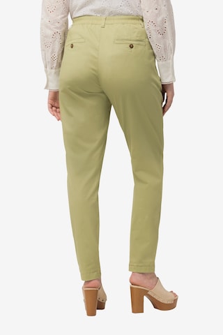 Ulla Popken Tapered Broek in Groen