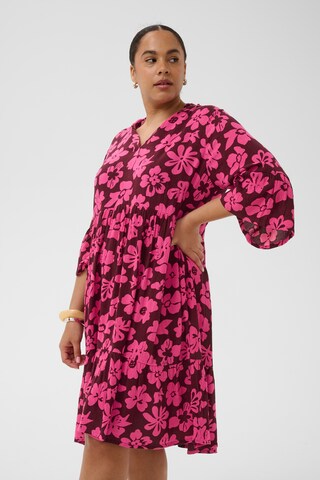 KAFFE CURVE - Vestido 'KCIsma Ami' em vermelho