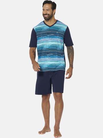 Jan Vanderstorm Schlafanzug 'Audun' in Schwarz: Vorderseite