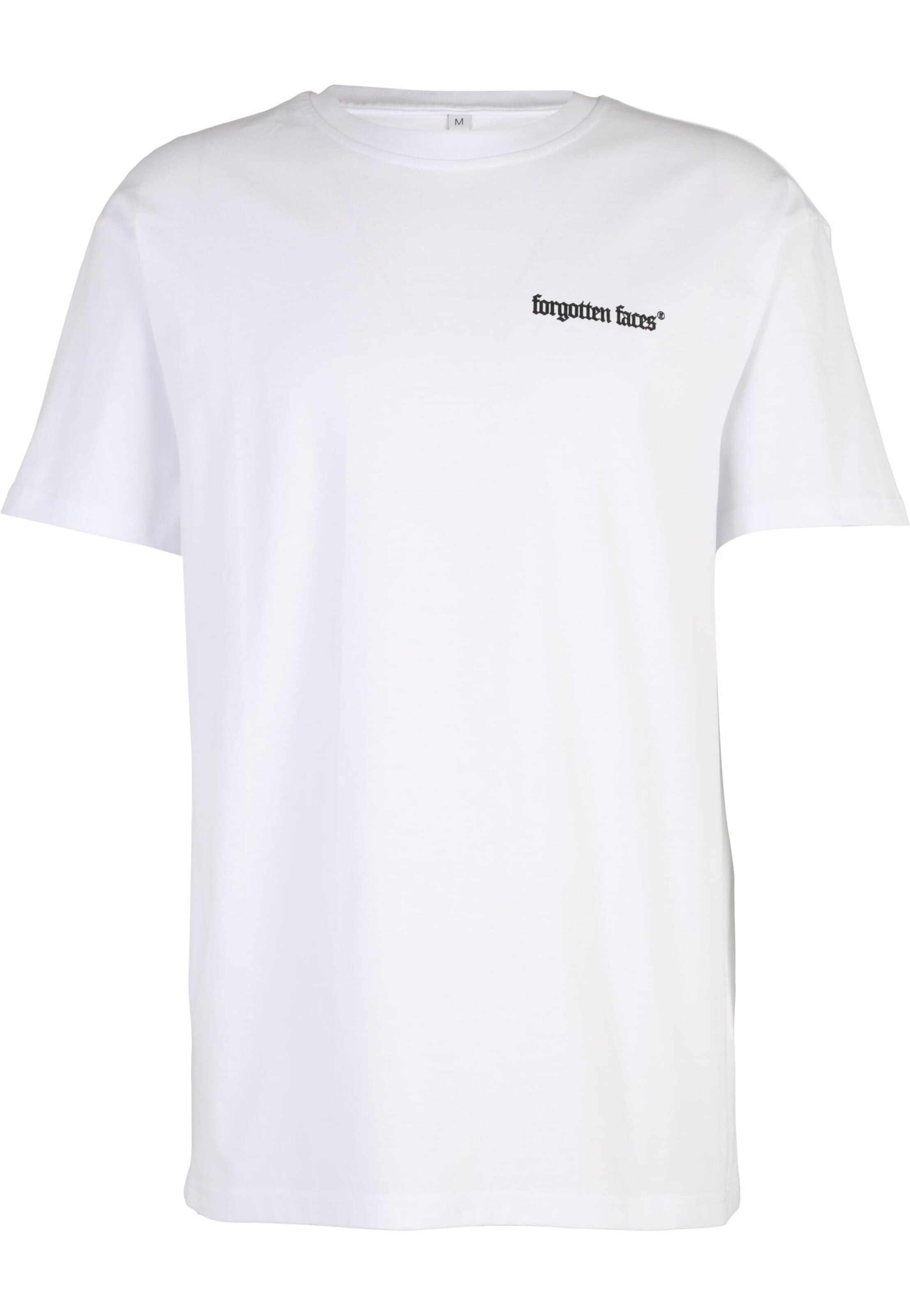 Forgotten Faces Koszulka 'Flowered Skull' w kolorze biały: przód