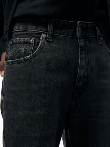 Pull&Bear Normální Džíny – černá