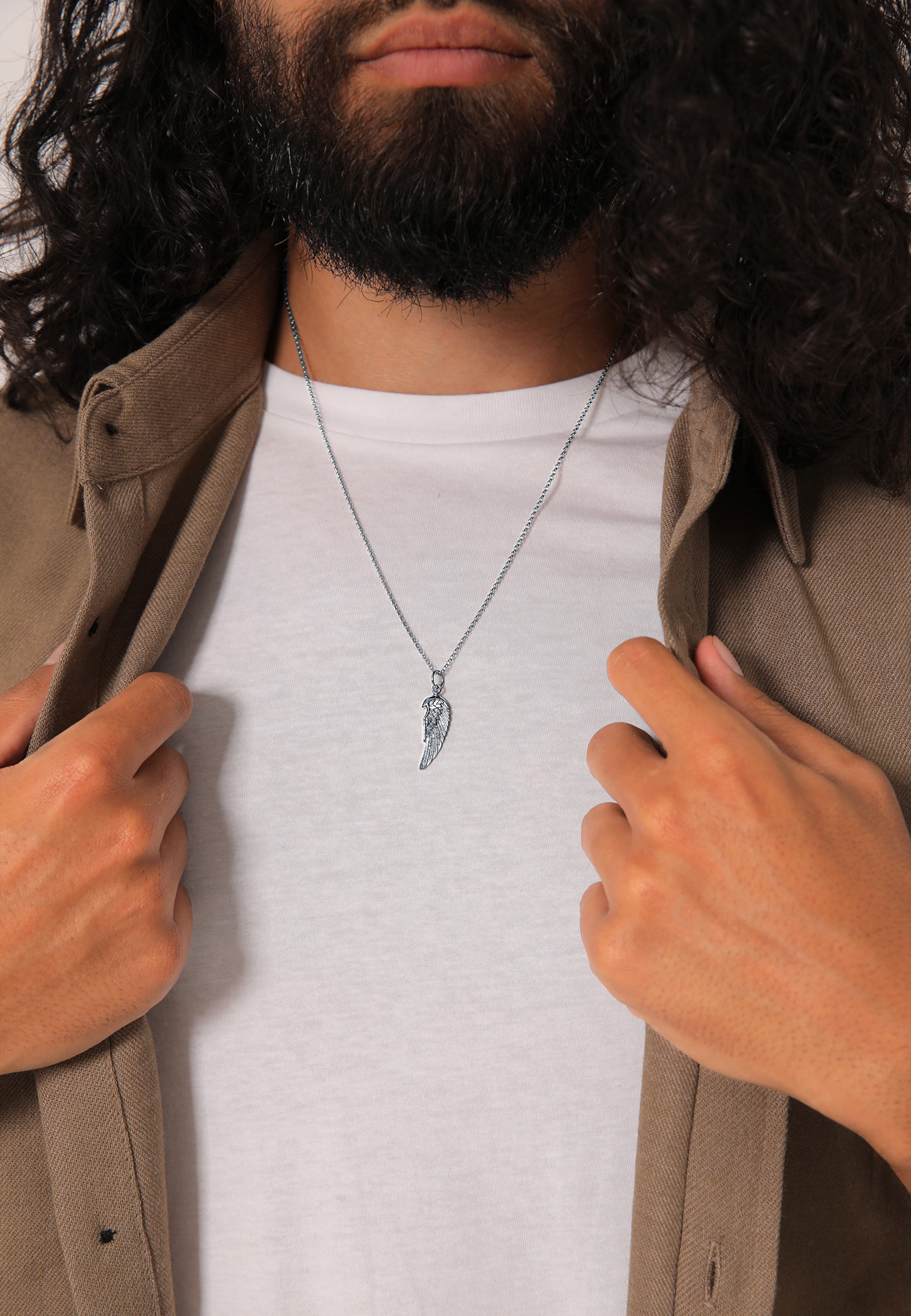 KUZZOI Retiazka 'Flügel' - Strieborná