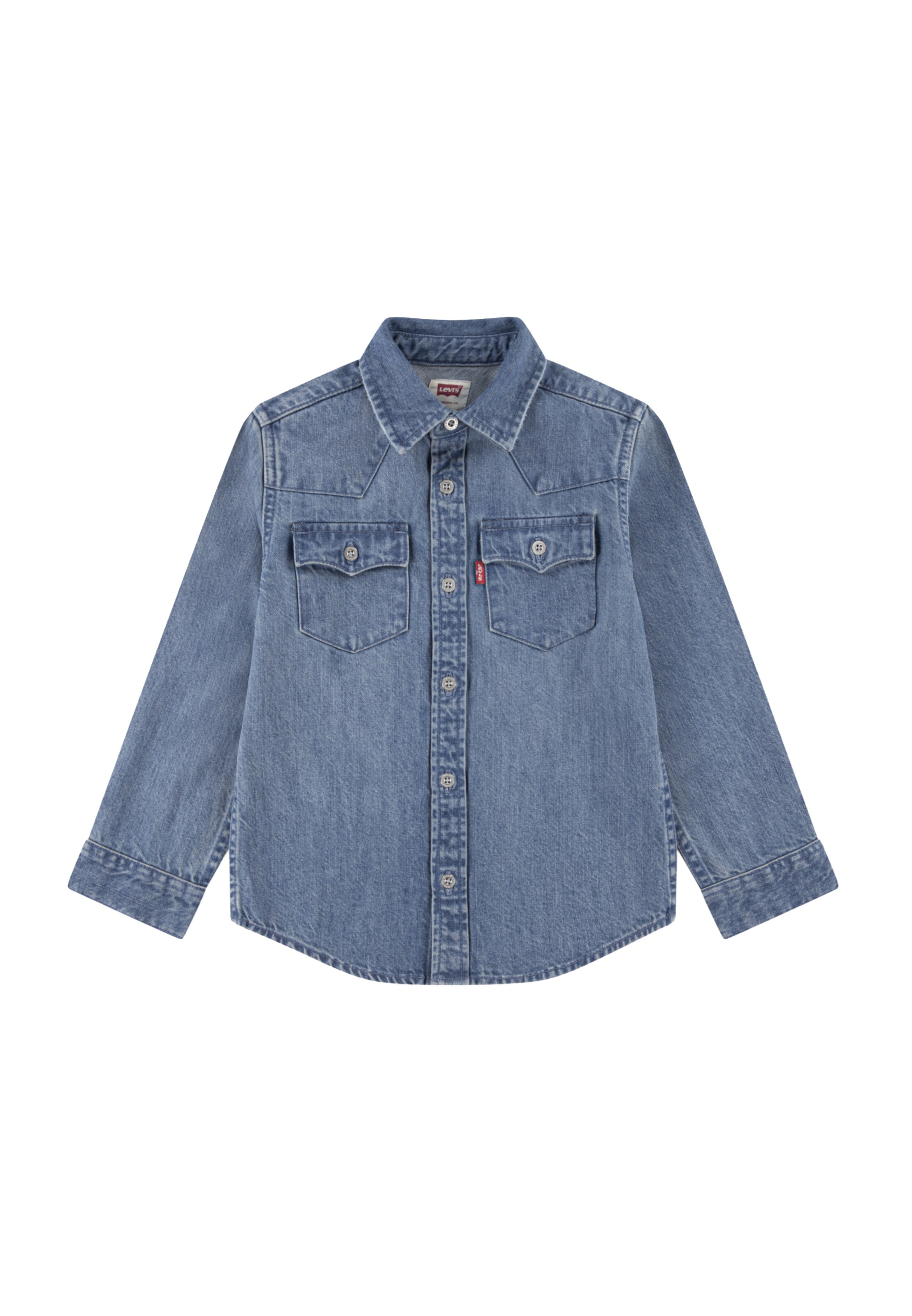 Levi's Kids Košile 'NEW BARSTOW' ve velikosti 98 - modrá džínovina, Produkt