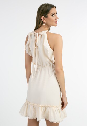 faina Summer Dress in Beige