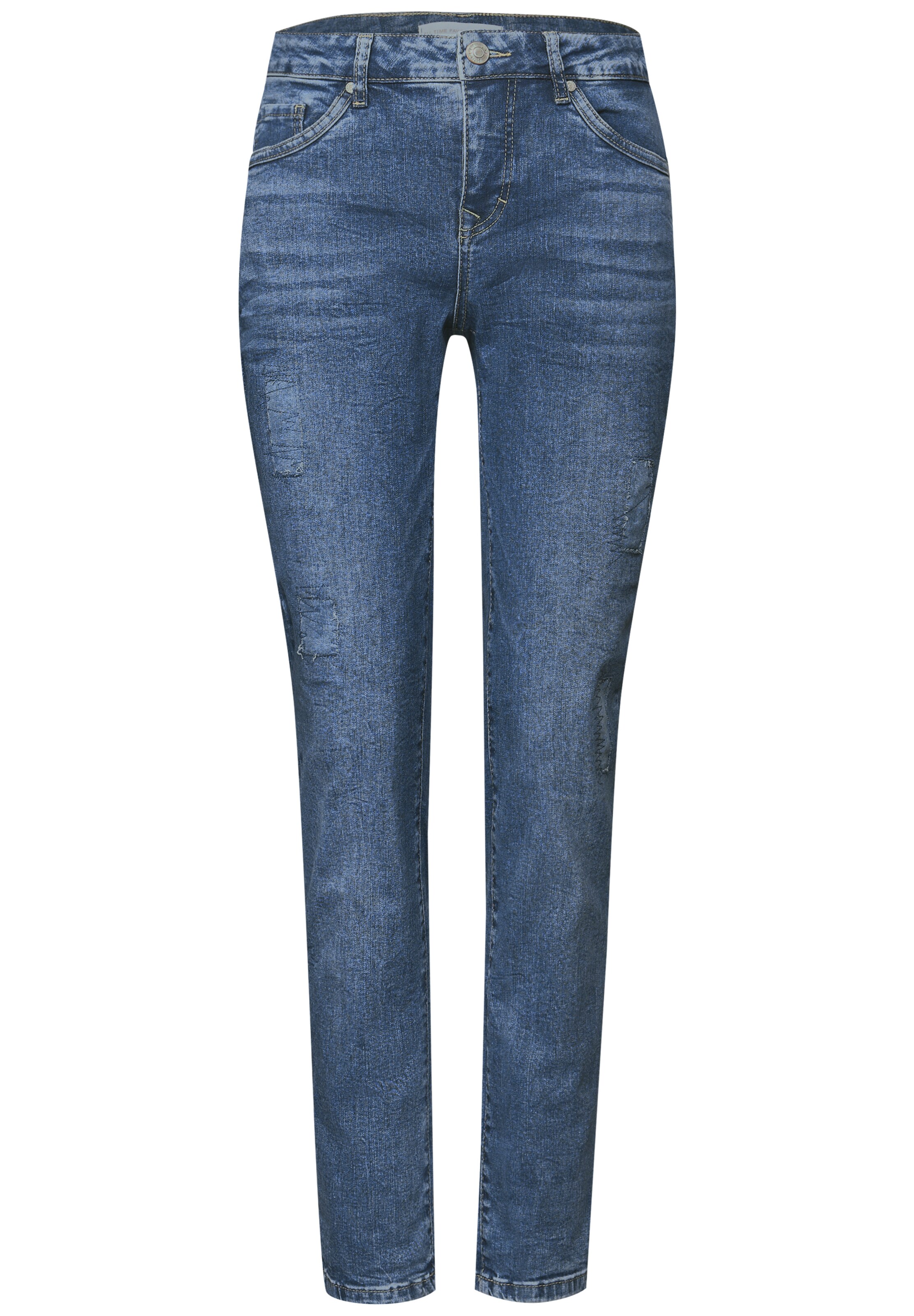 STREET ONE Loosefit Jeans in Blau: Vorderseite
