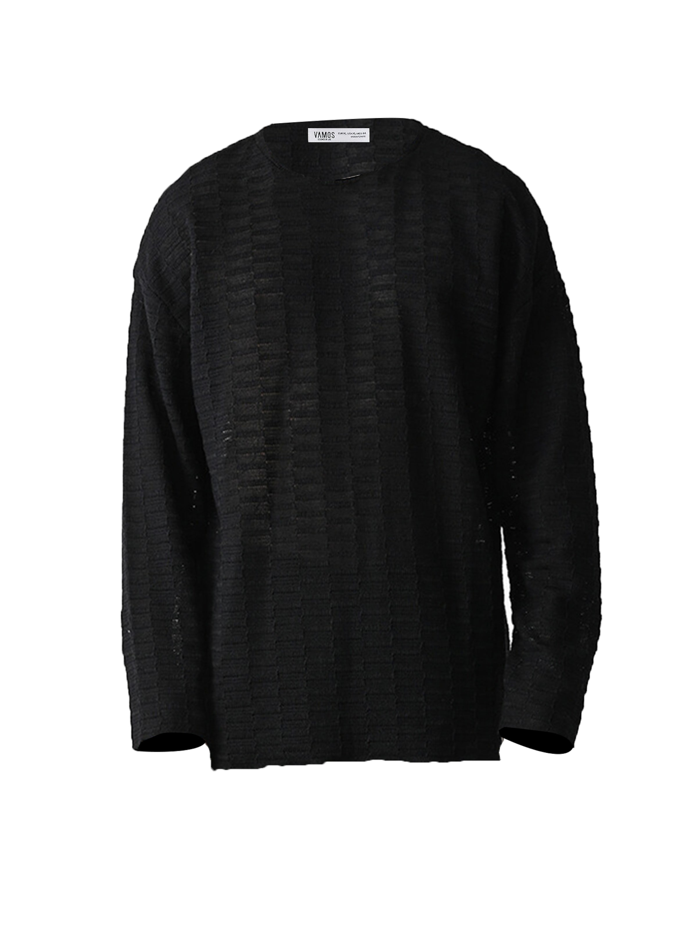 VAMOS CLO Pulóver - fekete: elől