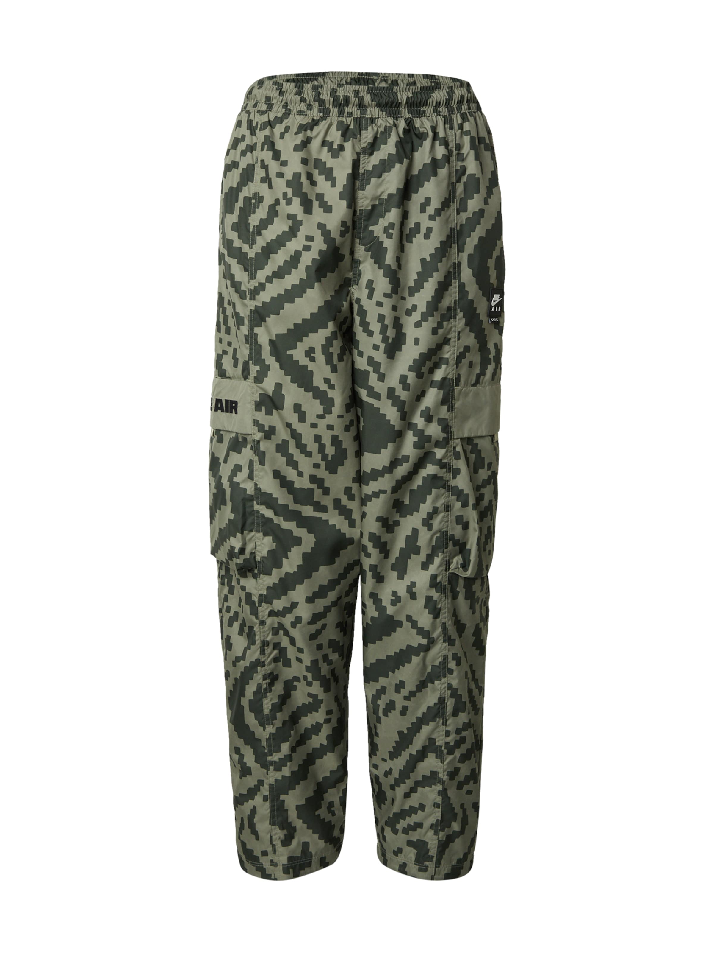 Nike Sportswear Loosefit Cargobukser 'AIR' i grøn: forside