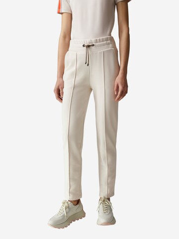 BOGNER Loose fit Pleated Pants 'Carey' in White: front