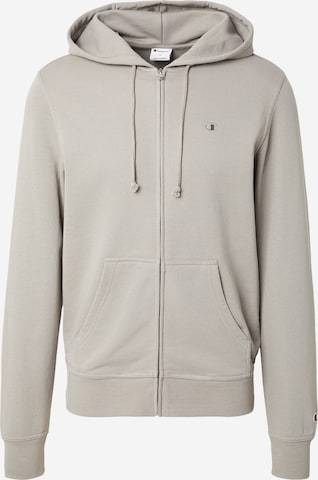 Champion Authentic Athletic Apparel Ζακέτα φούτερ σε γκρι: μπροστά