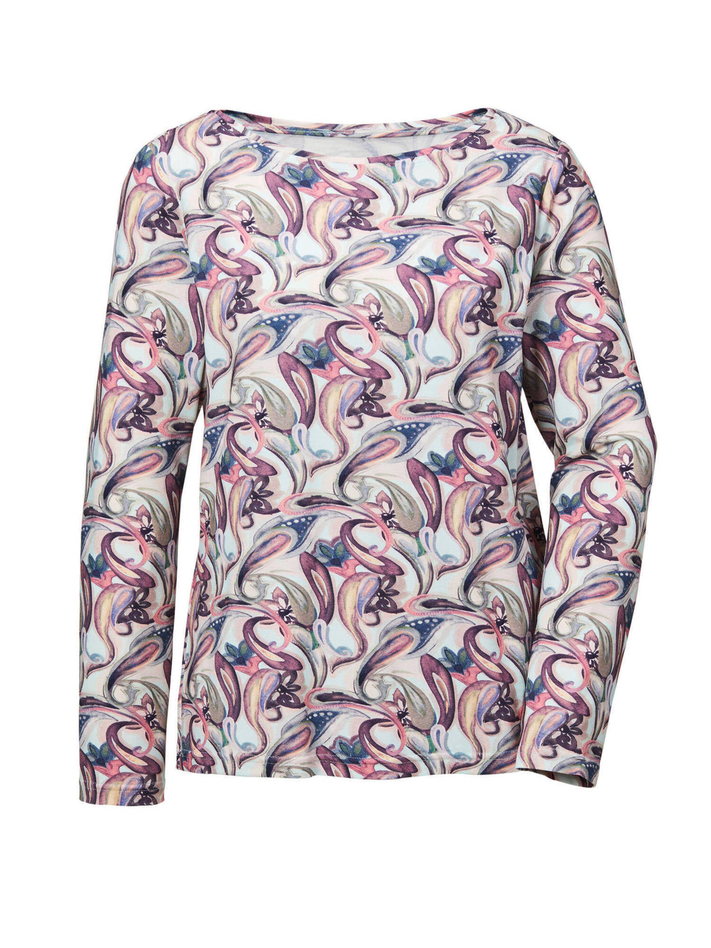 Goldner Shirt in Lila: Vorderseite