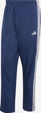 mėlyna ADIDAS SPORTSWEAR Standartinis Sportinės kelnės 'Essentials': priekis