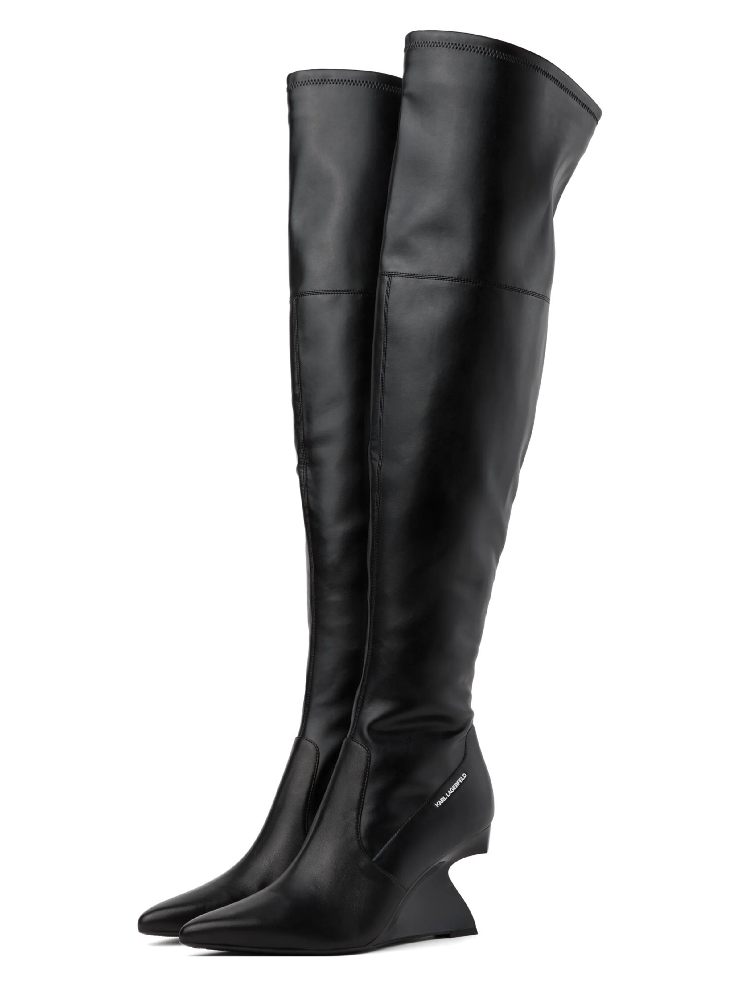 Karl Lagerfeld Overknees 'Waverly' in Black