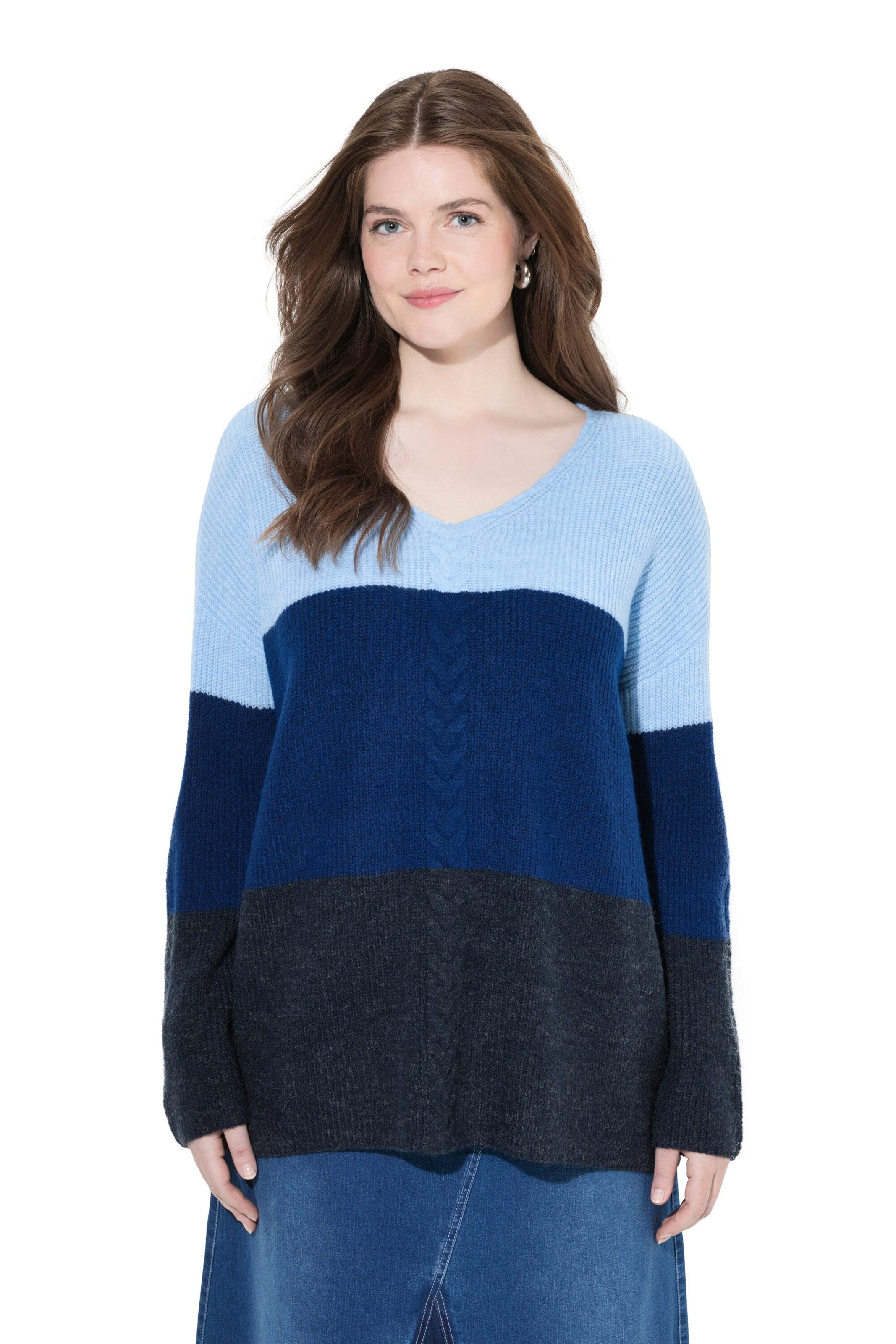 Ulla Popken Sweater in Blue: front
