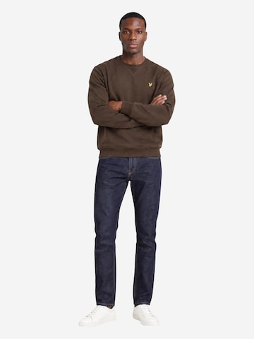 Lyle & Scott Sweatshirt 'Brushed Back Crew Neck Sweatsh ML1131V' i brun
