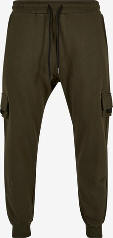 DEF - Tapered Calças cargo 'Fatih' em verde: frente