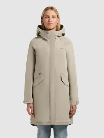 khujo Between-seasons coat 'Leal' in Grey: front