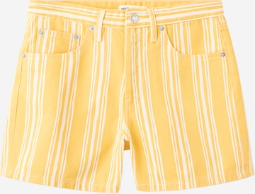 MANGO Regular Housut 'CORRETTO' värissä keltainen: etupuoli