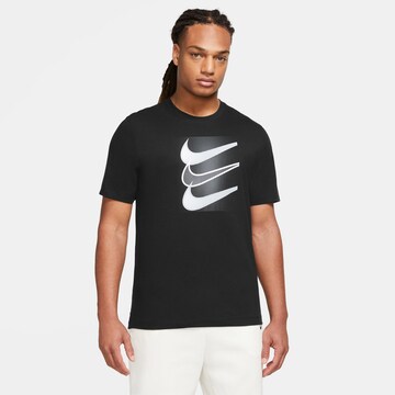 Nike Sportswear - Camisa 'SWOOSH' em preto: frente