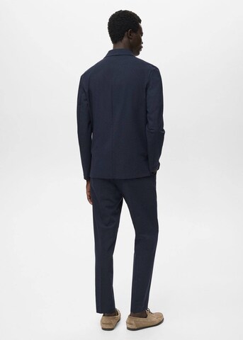 MANGO MAN Slim fit Suit Jacket 'Parioli' in Blue