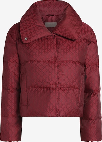 Calvin Klein Jeans - Chaqueta de entretiempo en rojo: frente