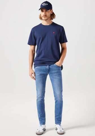 Maglietta 'SIGN OFF TEE' di WRANGLER in blu