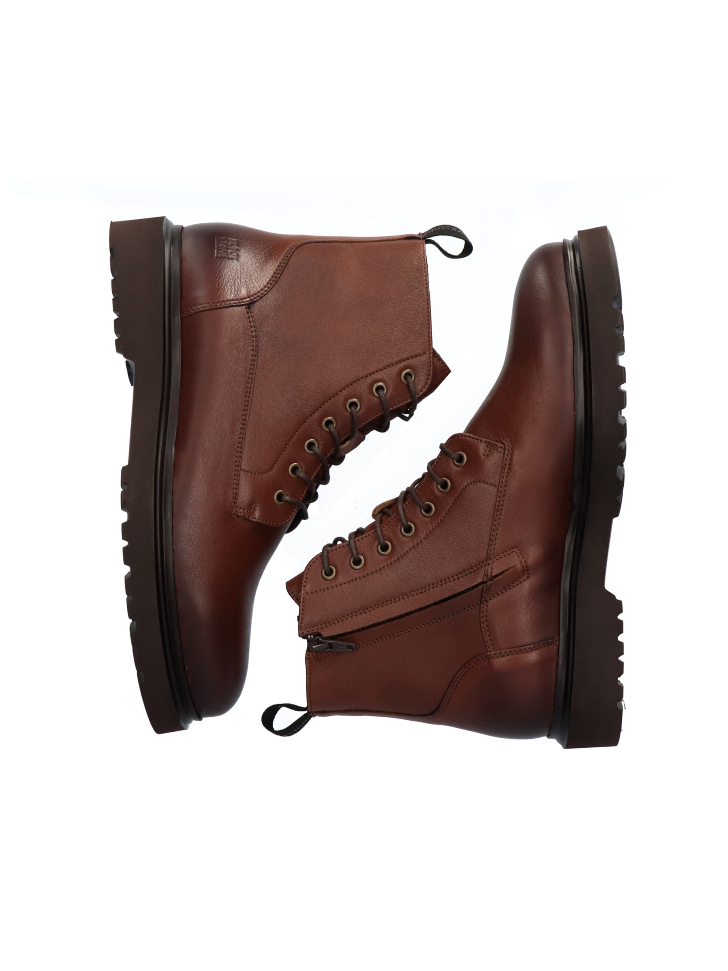 BLACKSTONE Lace-up boots 'BRODY' in Brown