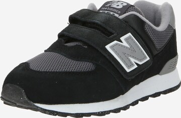 Baskets '574' new balance en noir : devant