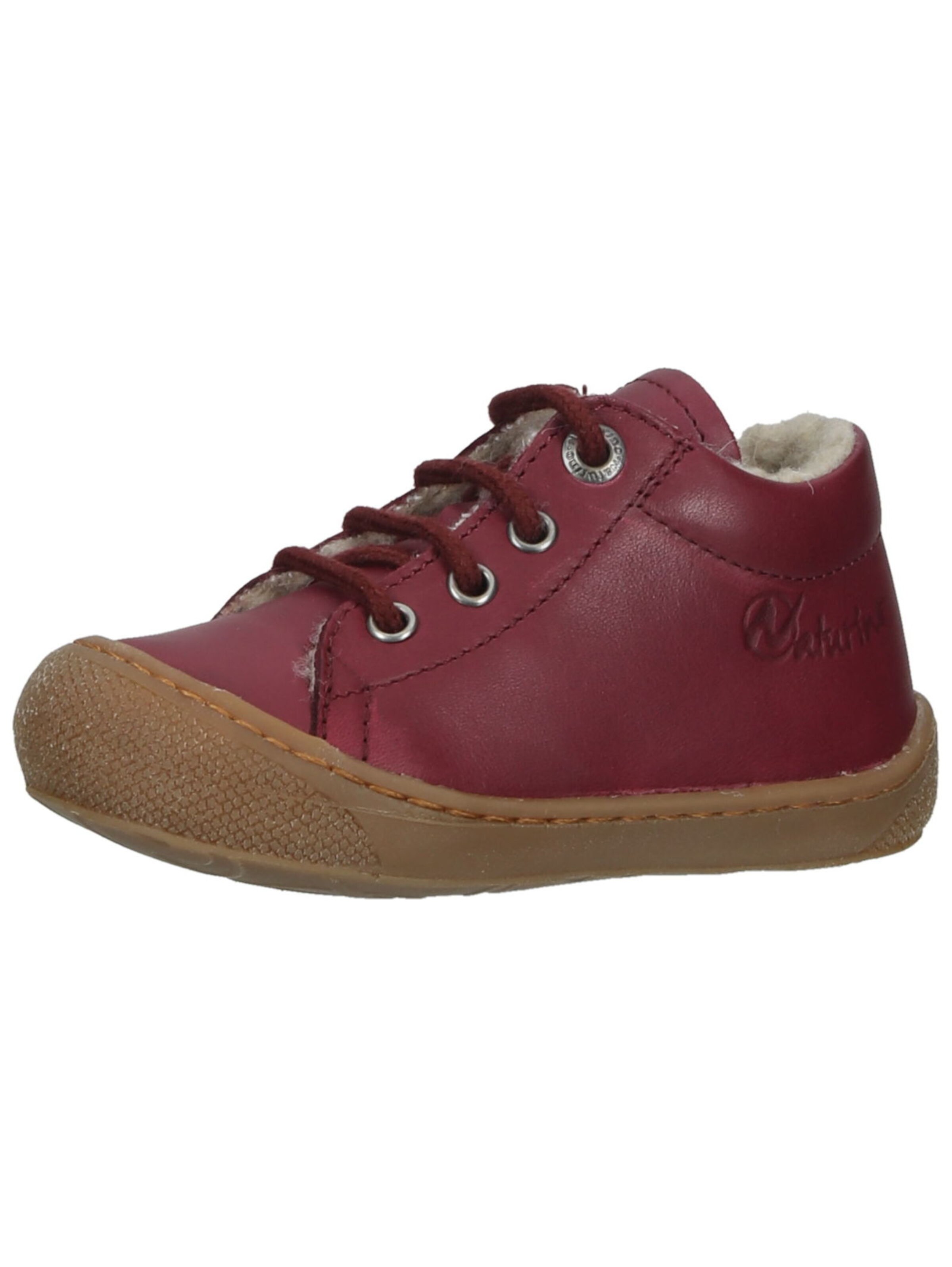 NATURINO First-Step Shoes 'Cocoon' in Red: front