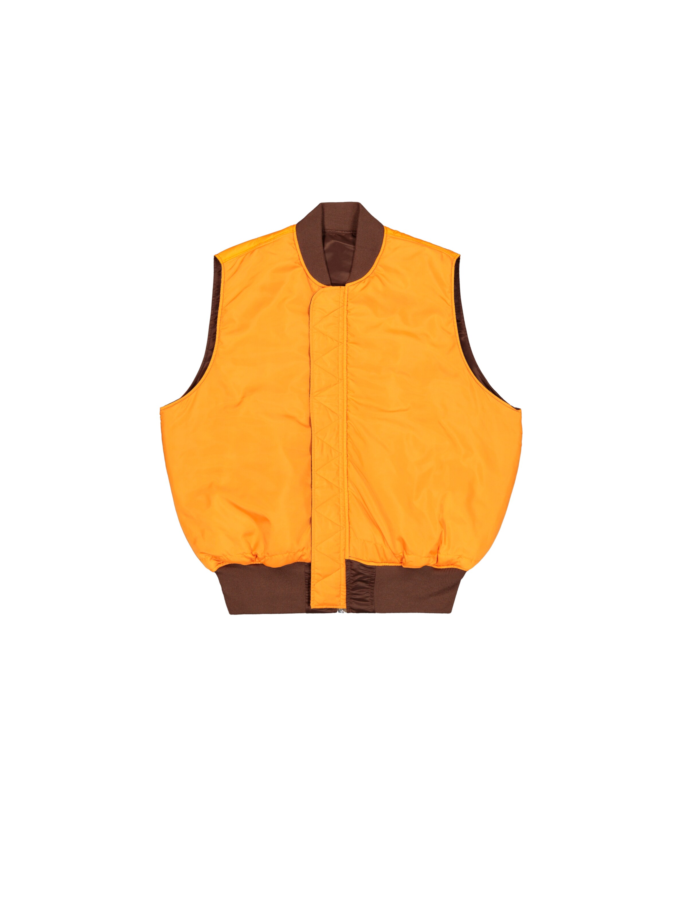 ALPHA INDUSTRIES Weste 'MA-1' in Braun: Vorderseite