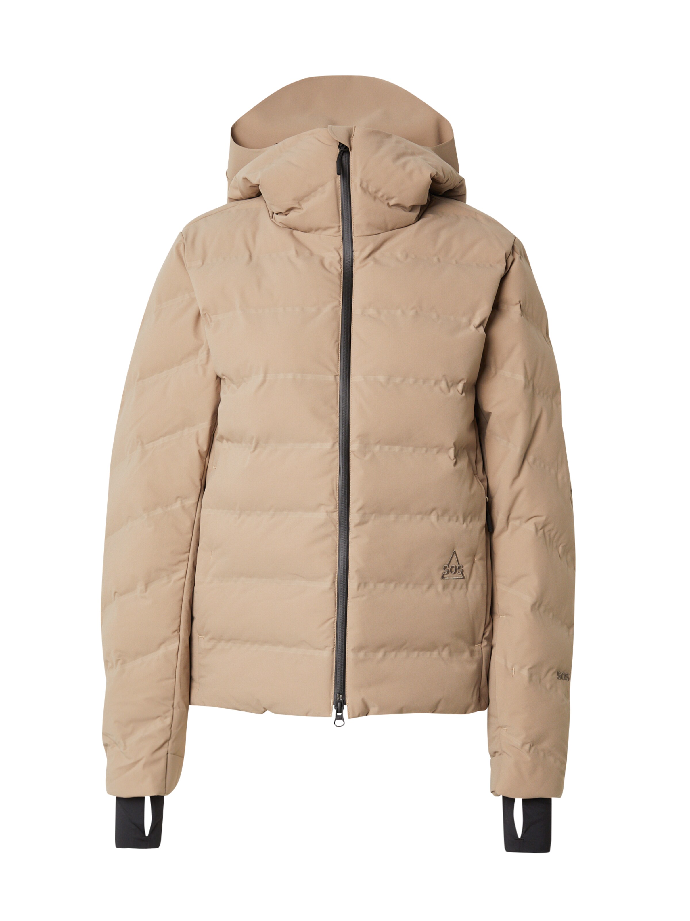 SOS Skijacke 'Fieberbrunn' in Grau: Vorderseite