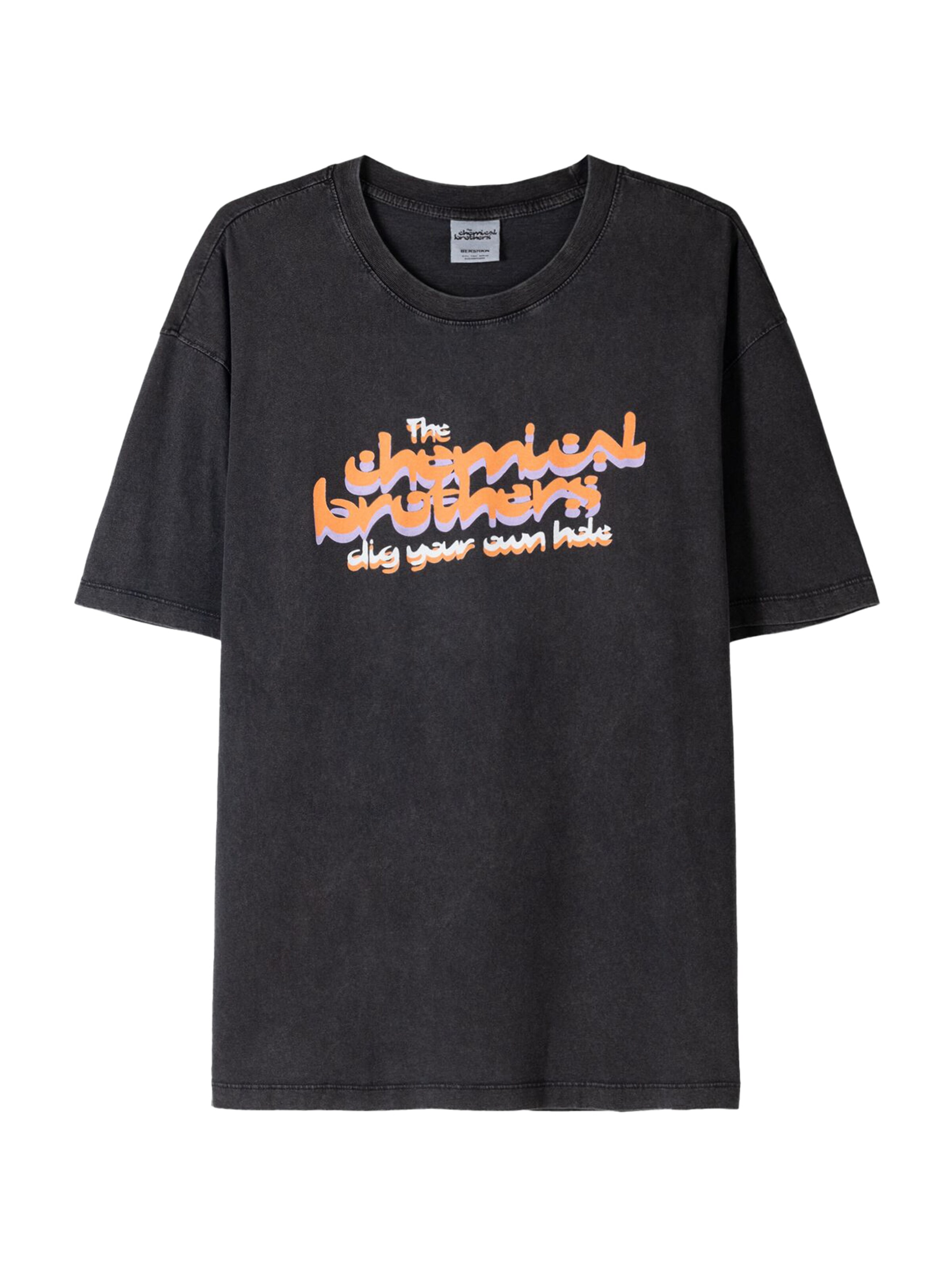 Bershka Póló - fekete: elől