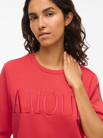 VILA Sweatshirt in Red