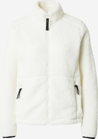 ICEPEAK Athletic Fleece Jacket 'ADELINE' in White: front