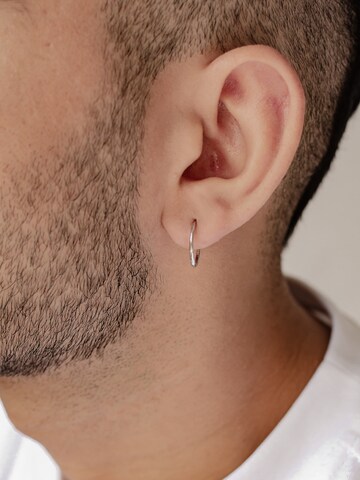 Hey Happiness Ohrring 'Basic Hoop' in Silber