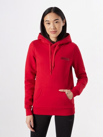 PEAK PERFORMANCE - Sweatshirt de desporto em vermelho: frente