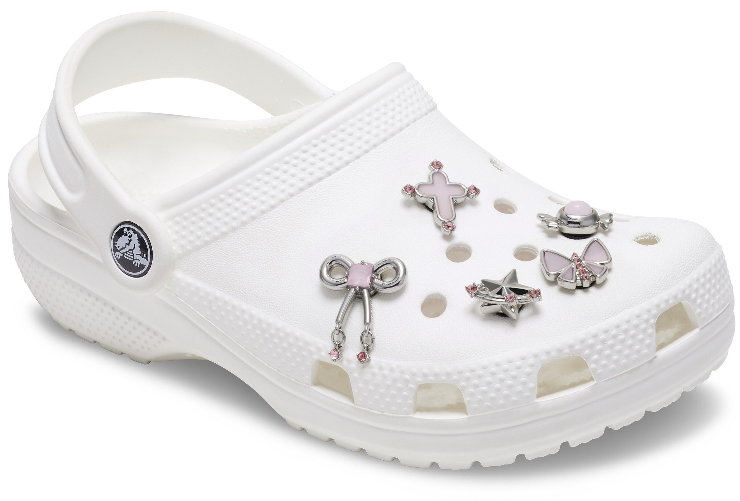 Crocs Schuhanstecker in Silber