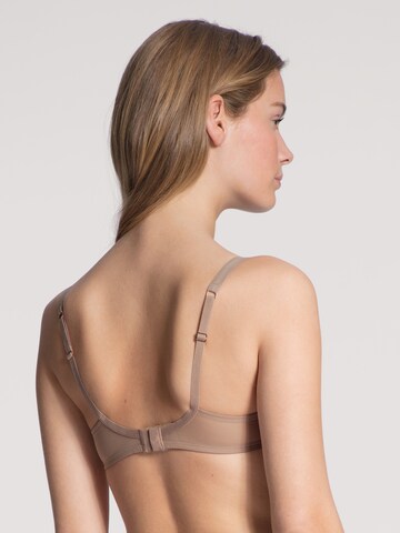 CALIDA T-shirt Bra 'Feminine Air' in Beige